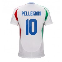Italien Lorenzo Pellegrini #10 Bortatröja EM 2024 Kortärmad